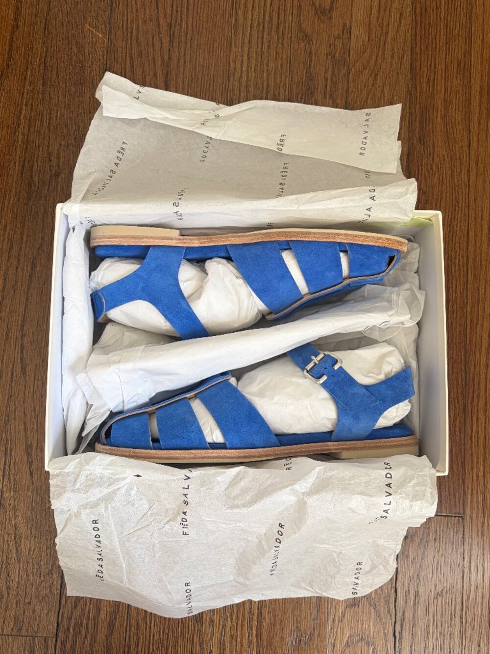 Freda Salvador Sera Fisherman Sandal in Cobalt - Picture 6 of 9